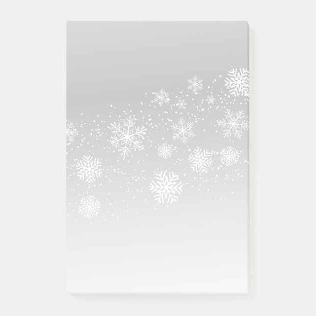 Holiday Snowflakes Post-it-Notes Post-it Klebezettel (Vorderseite)