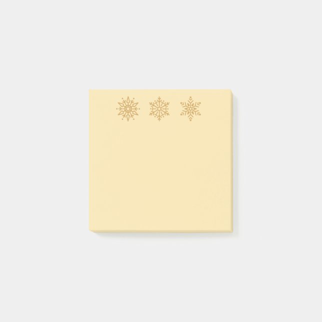 Holiday Snowflakes Post-it-Notes Post-it Klebezettel (Vorderseite)