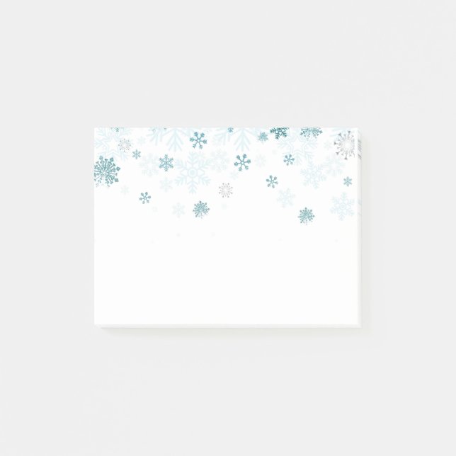 Holiday Snowflakes Post it Notes Post-it Klebezettel (Vorderseite)