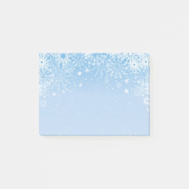 Holiday Snowflakes Post-it-Notes Post-it Klebezettel (Vorderseite)
