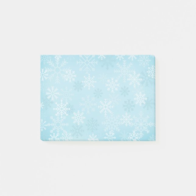 Holiday Snowflakes Post-it-Notes Post-it Klebezettel (Vorderseite)