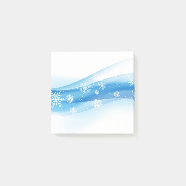 Holiday Snowflakes Post-it-Notes Post-it Klebezettel (Vorderseite)