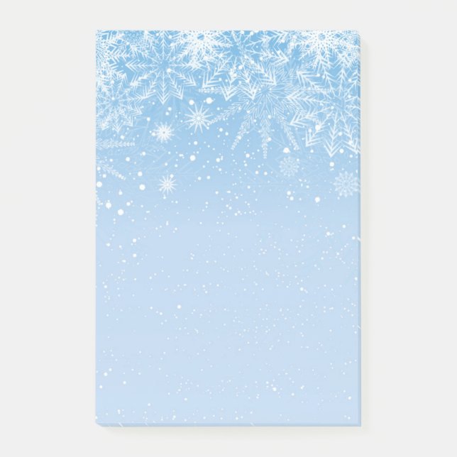 Holiday Snowflakes Post-it-Notes Post-it Klebezettel (Vorderseite)