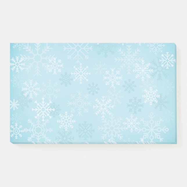 Holiday Snowflakes Post-it-Notes Post-it Klebezettel (Vorderseite)
