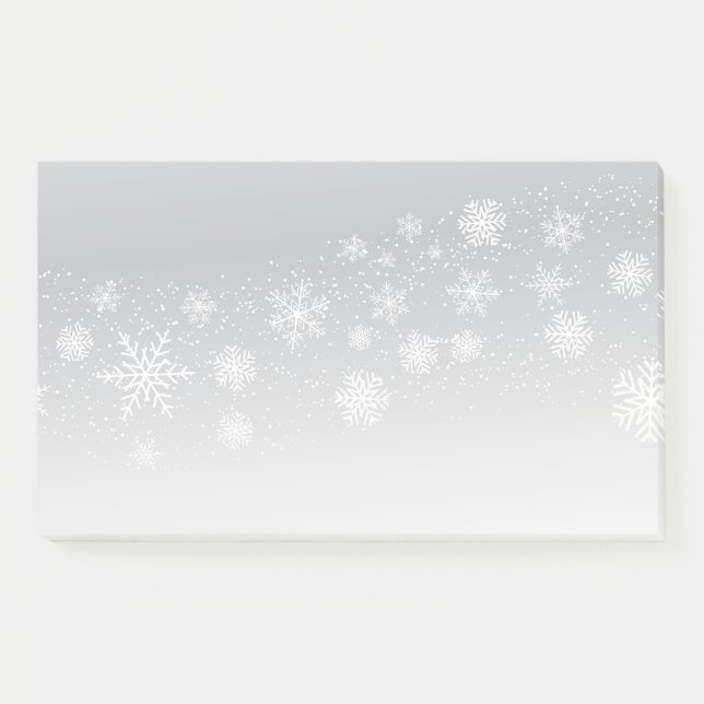 Holiday Snowflakes Post-it-Notes Post-it Klebezettel (Vorderseite)