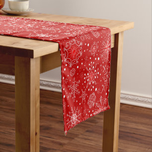 Holiday Snowflakes Table Runner Kurzer Tischläufer