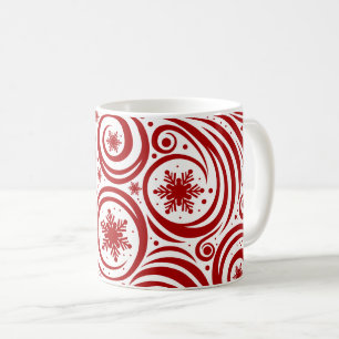 Holiday Snowflakes Tasse Kaffee