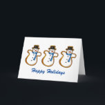 Holiday Snowman Cookie Weihnachten Hanukkah Holida<br><div class="desc">Die Karten enthalten eine originale Marker-Abbildung eines Schneemanns. Ideal für die Versendung von Urlaubsgrüße! Diese Chanukah Illustration ist auch auf anderen Produkten verfügbar. Sehen Sie nicht,  wonach Sie suchen? Brauchen Sie Hilfe bei der Anpassung? Kontaktieren Sie Rebecca,  um etwas für Sie entworfen zu haben.</div>
