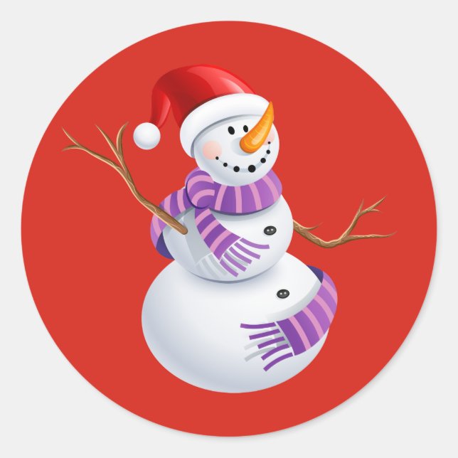 Holiday Snowman Stickers (Vorderseite)