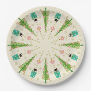 Holiday Sparkle Cats von Studioxtin Pappteller