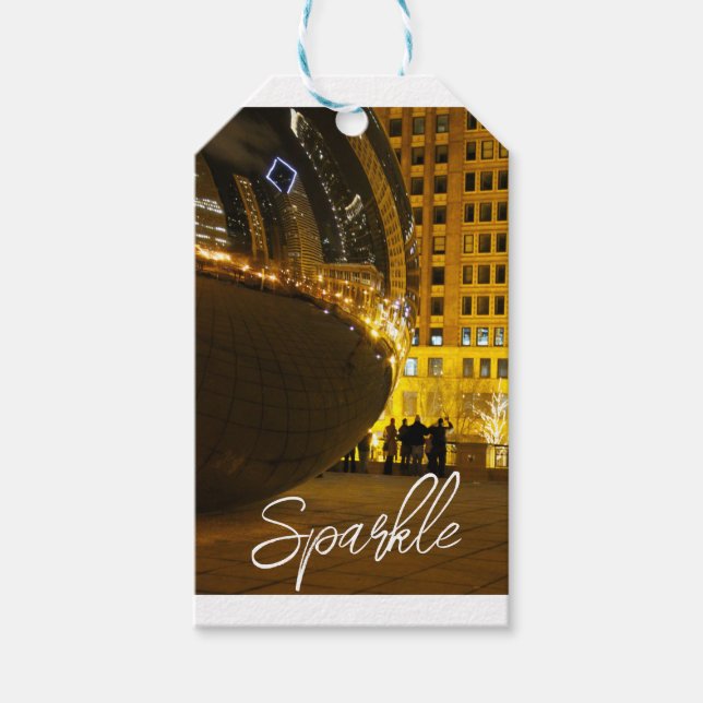 Holiday Sparkle Gift Tag Geschenkanhänger (Vorderseite)