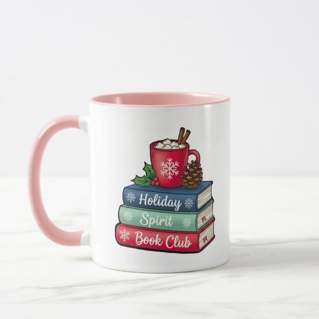 Holiday Spirit Book Club Mug | Pink Tasse (Links)