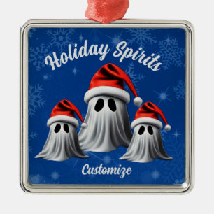 Holiday Spirits Blue Ornament Aus Metall