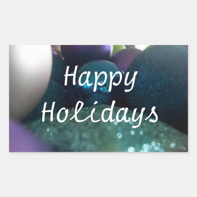 Holiday Spirits Rechteckiger Aufkleber (Vorderseite)