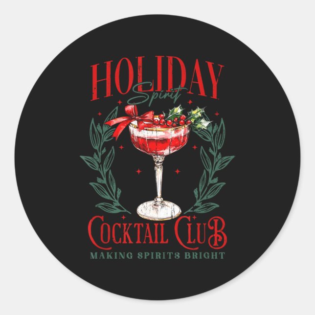Holiday Srit Tail Club, Making Srits Bright  Runder Aufkleber (Vorderseite)