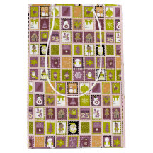 Holiday Stamps Christmas Wrapping Paper