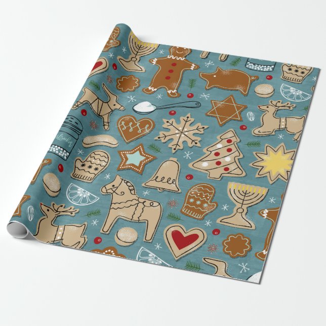 Holiday Sweate Cookie Backpackpapier Geschenkpapier (Ungerollt)