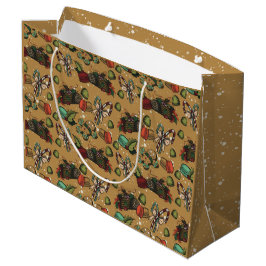 Holiday Sweets- Coco (Color) Large Gift Bag Große Geschenktüte