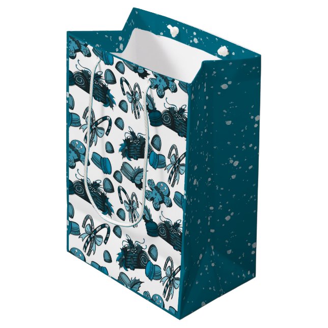Holiday Sweets- Ice (Solid) Mittlere Geschenktüte (Vorderseite Schrägansicht)