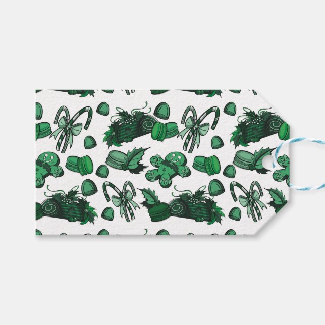 Holiday Sweets- Mint (Solid) Geschenkanhänger (Vorderseite (Horizontal))