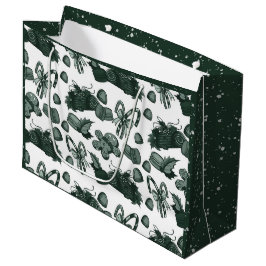 Holiday Sweets- Pine (Solid) Große Geschenktüte