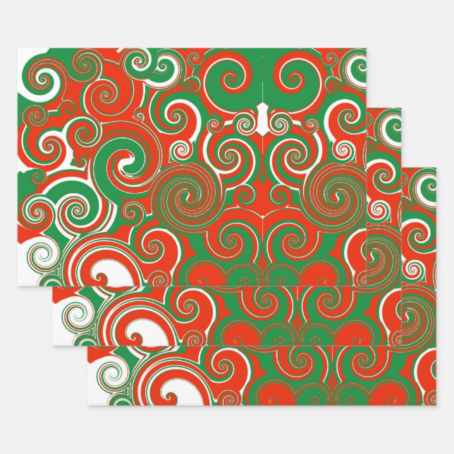 Holiday Swirl Geschenkpapier Set (Set)