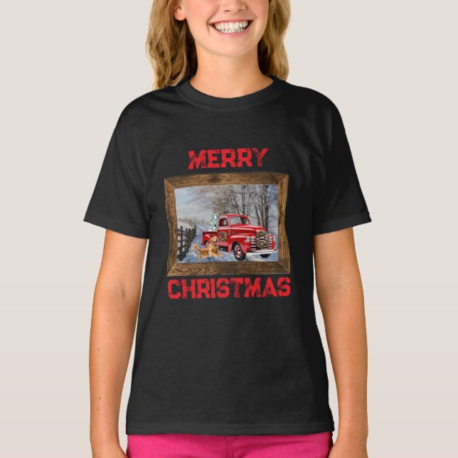 Holiday T-Shirt Country Christmas Farm Scene  (Devant)