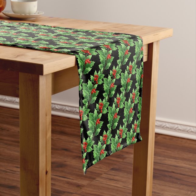Holiday Table Runner Holly Kurzer Tischläufer (Beispiel)