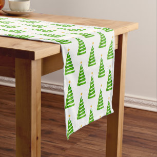 Holiday Table Runner Ribbon Tree Großer Tischläufer