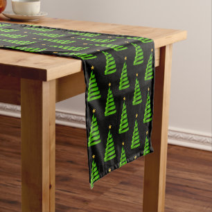 Holiday Table Runner Ribbon Tree Long Table Runner Großer Tischläufer