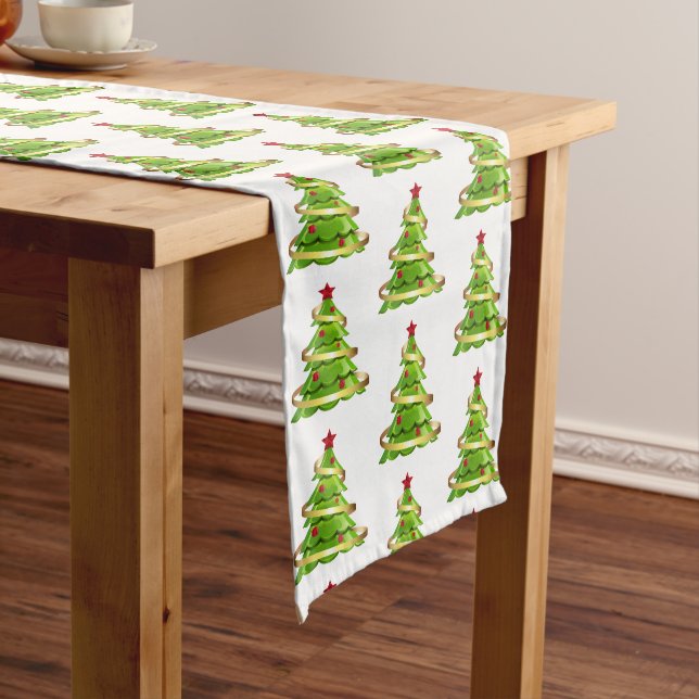 Holiday Table Runner Tree Großer Tischläufer (Beispiel)