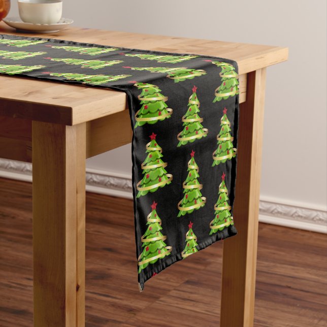 Holiday Table Runner Tree Großer Tischläufer (Beispiel)