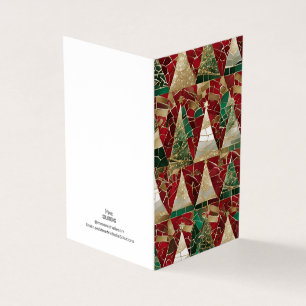 Holiday Thema Multi Tree Vitrail Mosaik