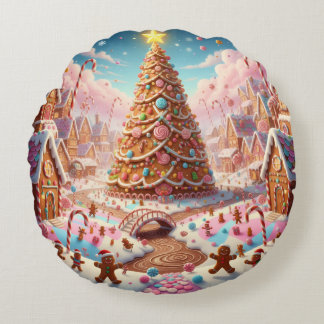 Holiday Throw Pillow Rundes Kissen