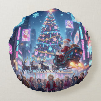 Holiday Throw Pillow Rundes Kissen