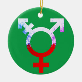 Holiday Trans Symbol Keramik Ornament