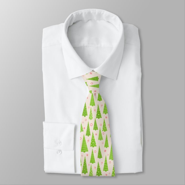 Holiday Tree Forest Christmas Krawatte (Gebunden)