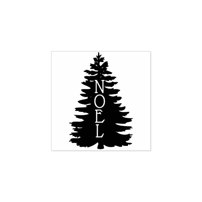 Holiday Tree Silhouette WEIHNACHTEN Gummistempel (Prägung)