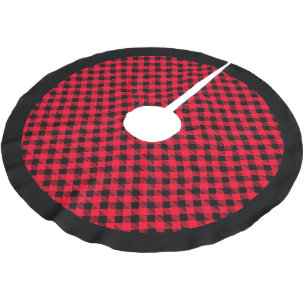 Holiday Tree Skirt Buffalo Kariert Polyester Weihnachtsbaumdecke