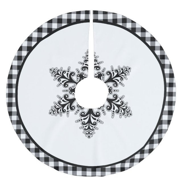 Holiday Tree Skirt Polyester Weihnachtsbaumdecke (Vorderseite)