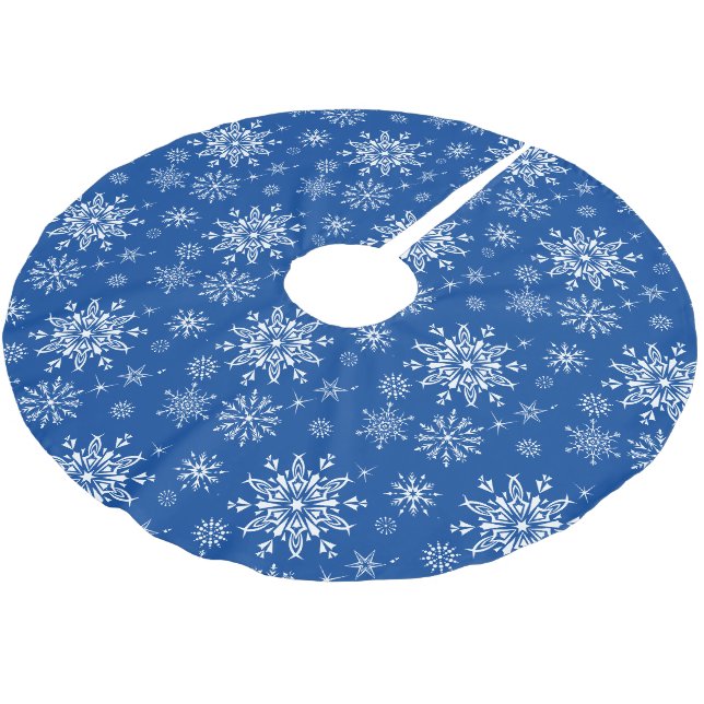 Holiday Tree Skirt Polyester Weihnachtsbaumdecke (Schrägansicht)