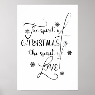 Holiday typografy decor - Weihnachtsplakat Poster