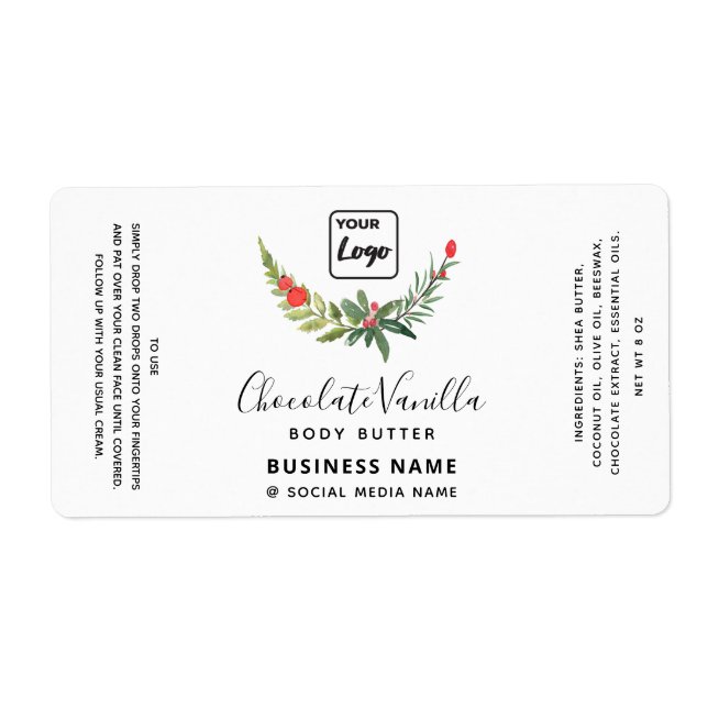 Holiday typography Schwarz-weiß Logo product (Vorne)