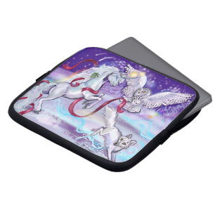 Holiday Unicorn Gehäuse Ewl and Fox Laptop Laptopschutzhülle