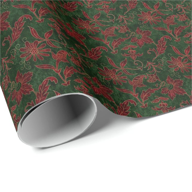 Holiday Velvet Weihnachten Geschenkpapier (Rolleneckpunkt)