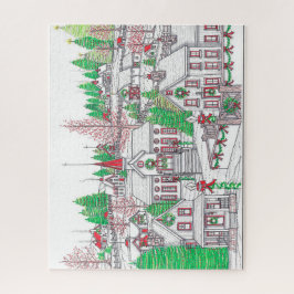 Holiday Village Hand Drazzle