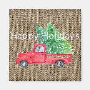 Holiday Vintag LKW Magnet