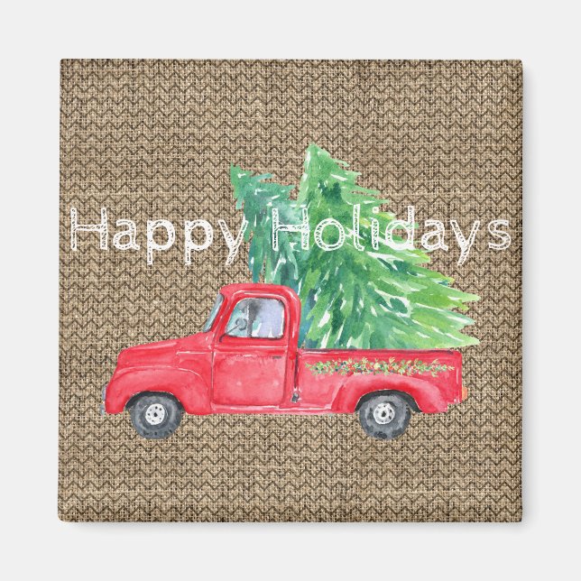 Holiday Vintag LKW Magnet (Vorne)
