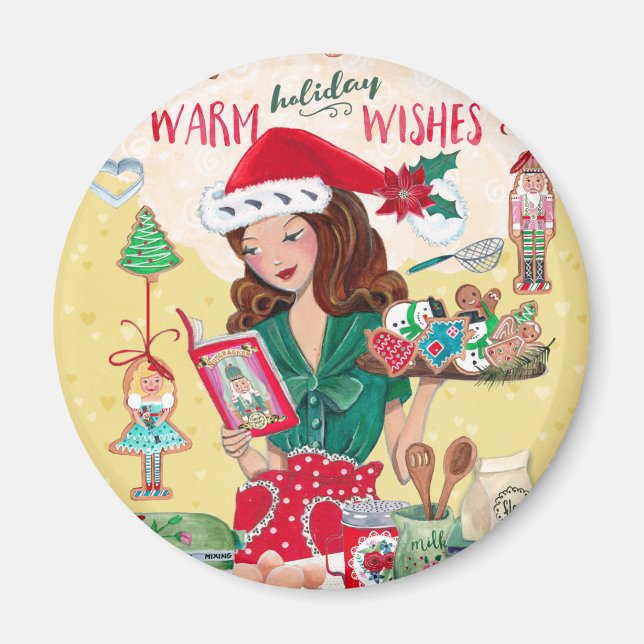 Holiday Warmes wünscht Weihnachten | Magnet (Vorne)