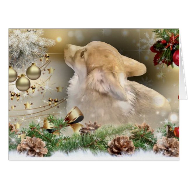 Holiday Welsh Corgi Puppy (Vorderseite (Horizontal))